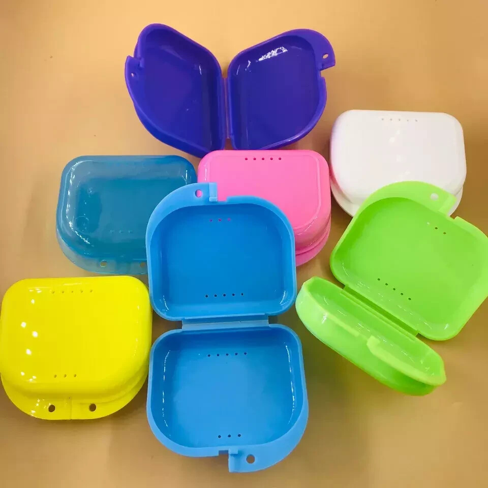 Dental Orthodontic Retainer Denture Storage Case Box Mouthguard Container Choose