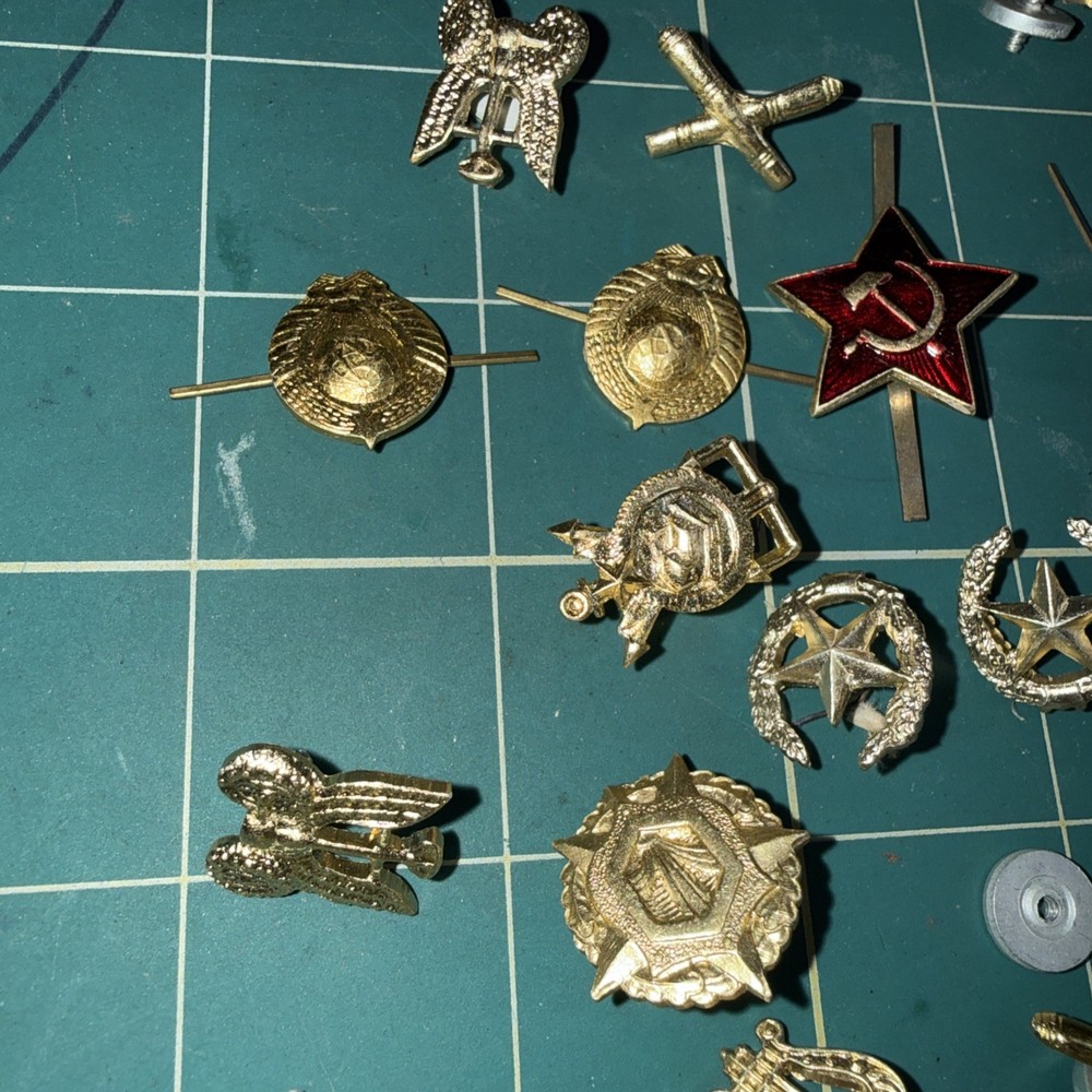 Soviet vintage military Pin Lot USSR