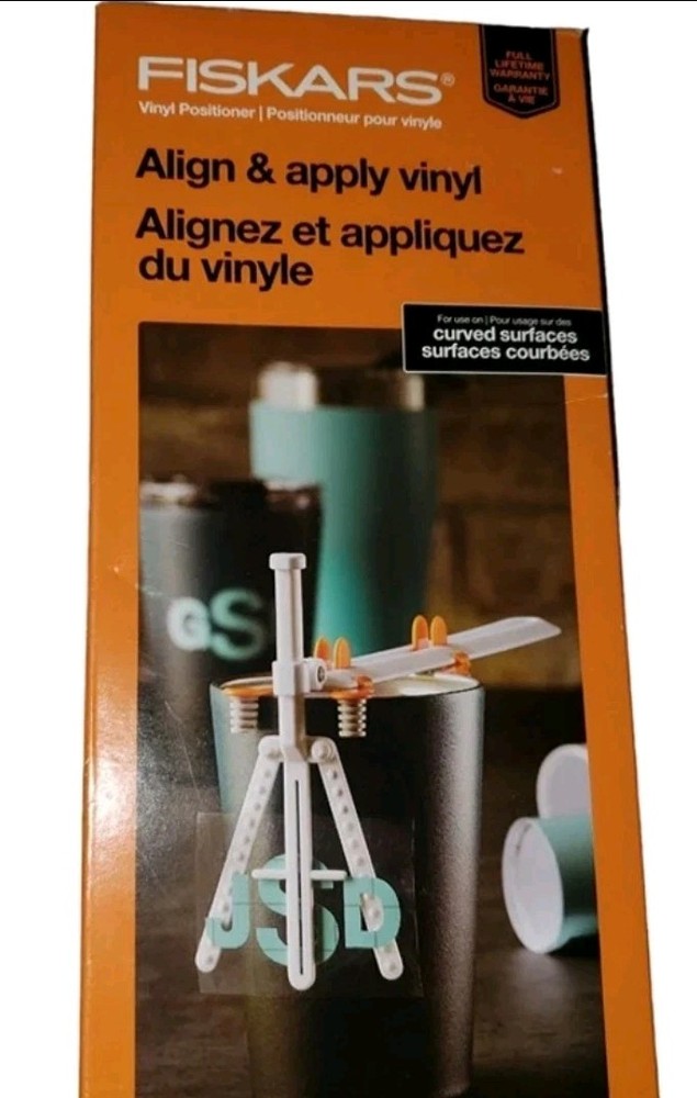 Fiskars Vinyl Positioner Align & Apply on Curved Surfaces Tool Craftcore NIB