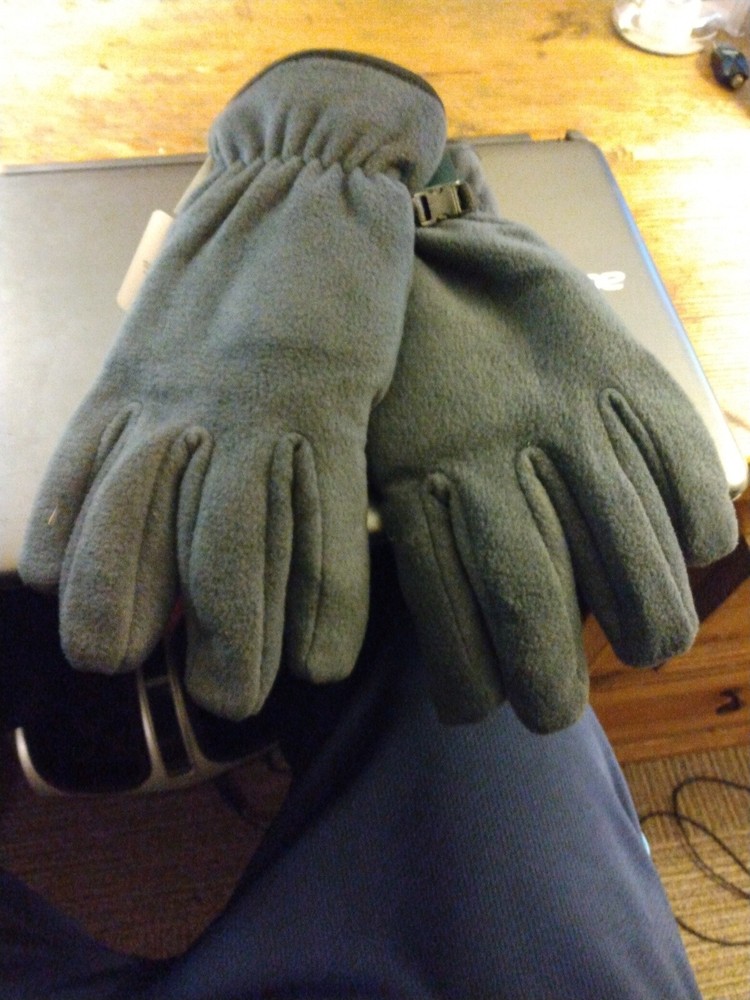 Tek Gear Men's Microfleece Compatible Gloves - Grey - Size L/XL