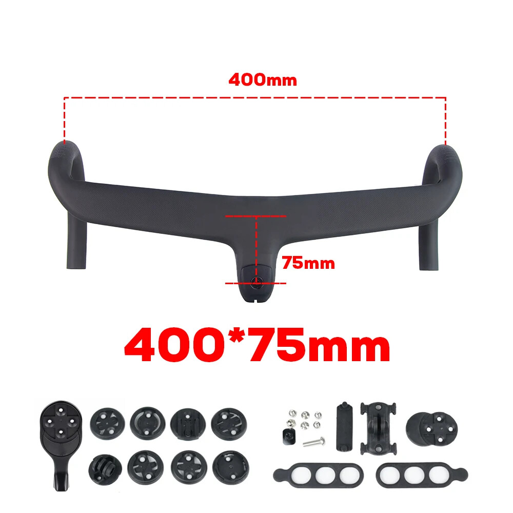 Full Internal Cable Routing Road Bicycle Drop Bar Carbon Integrated Handlebar