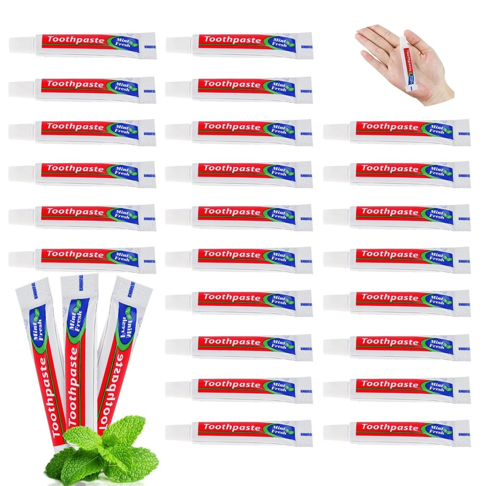 100 Tubes Bulk Travel Size Toothpaste,Extra Small 0.35oz Small Toothpaste Tra...