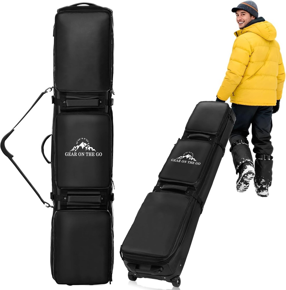 Extendable Rolling Snowboard Bag 155 185cm Padded