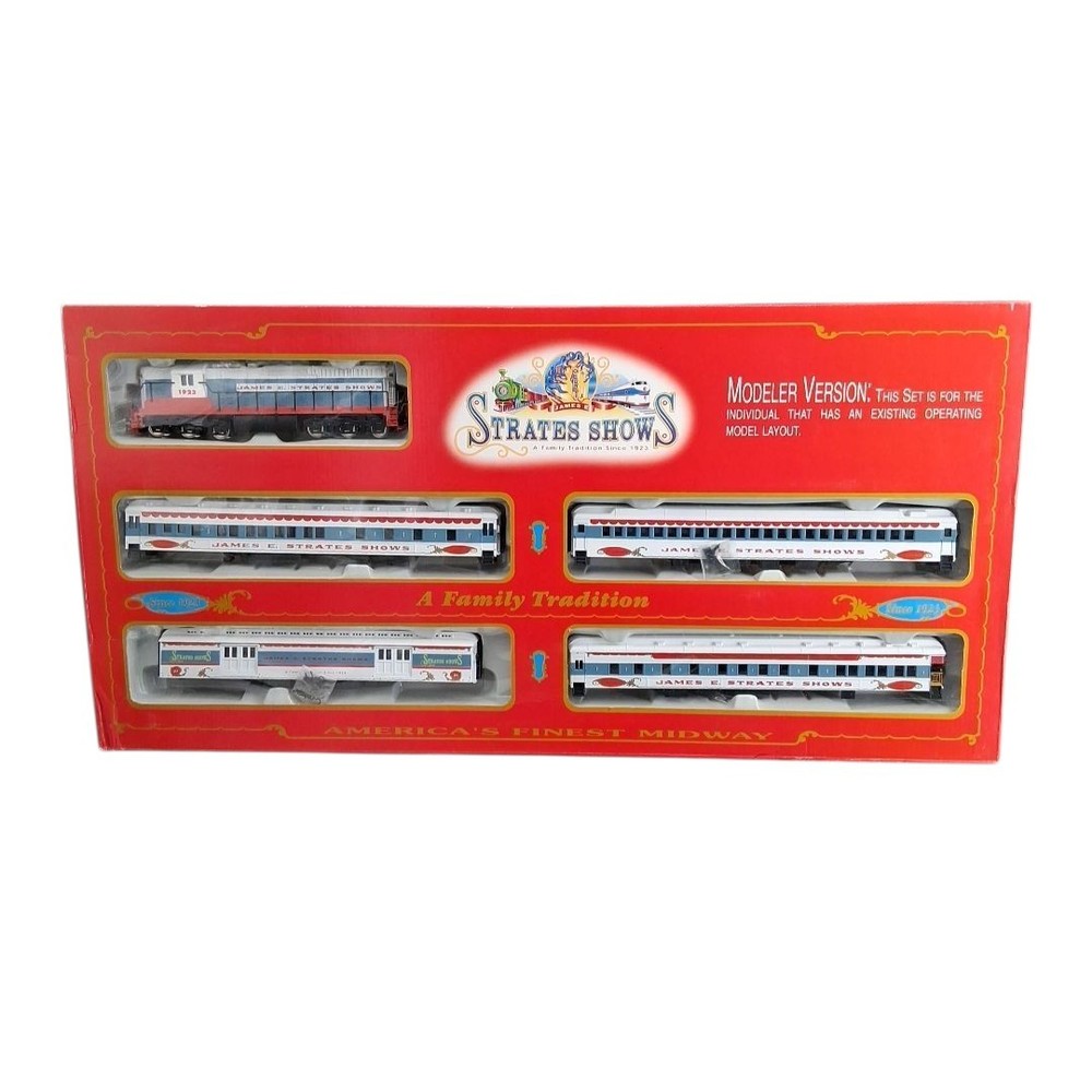 IHC James E Strates Shows HO Scale Train Set Carnival Train Missing Trucks