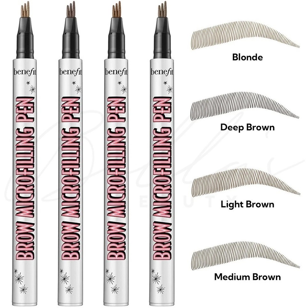 Benefit Brow Microfilling Brow Pen, Blonde/Medium Brown /Deep Brown, Exp 07/2027