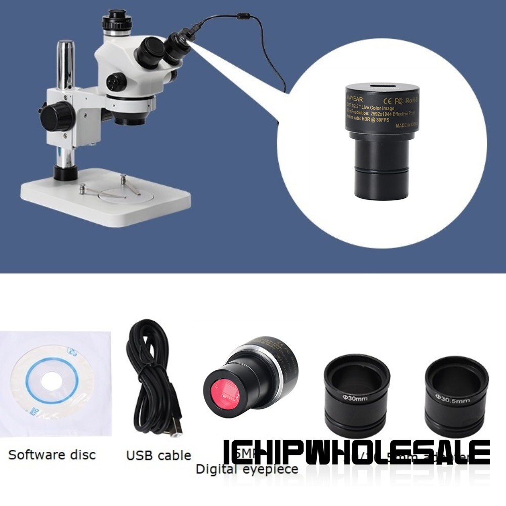 5MP Microscope Camera Digital Electronic Eyepiece USB2.0 Camera for Microscope