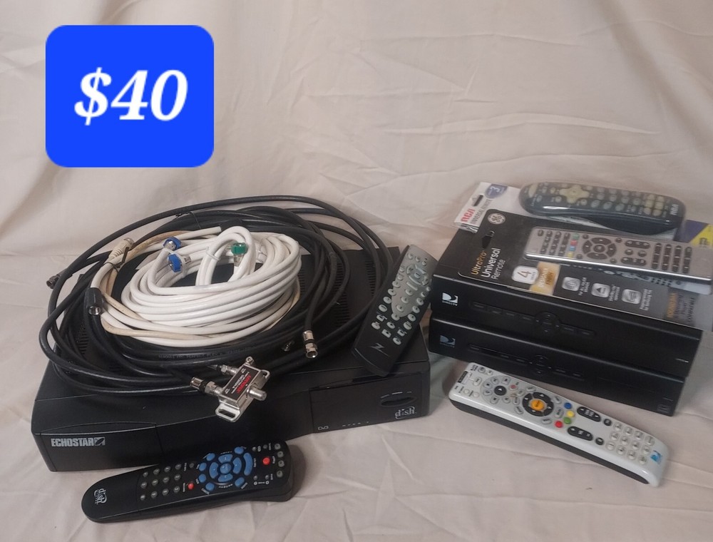 Satellite TV Receiver And Accessory Lot