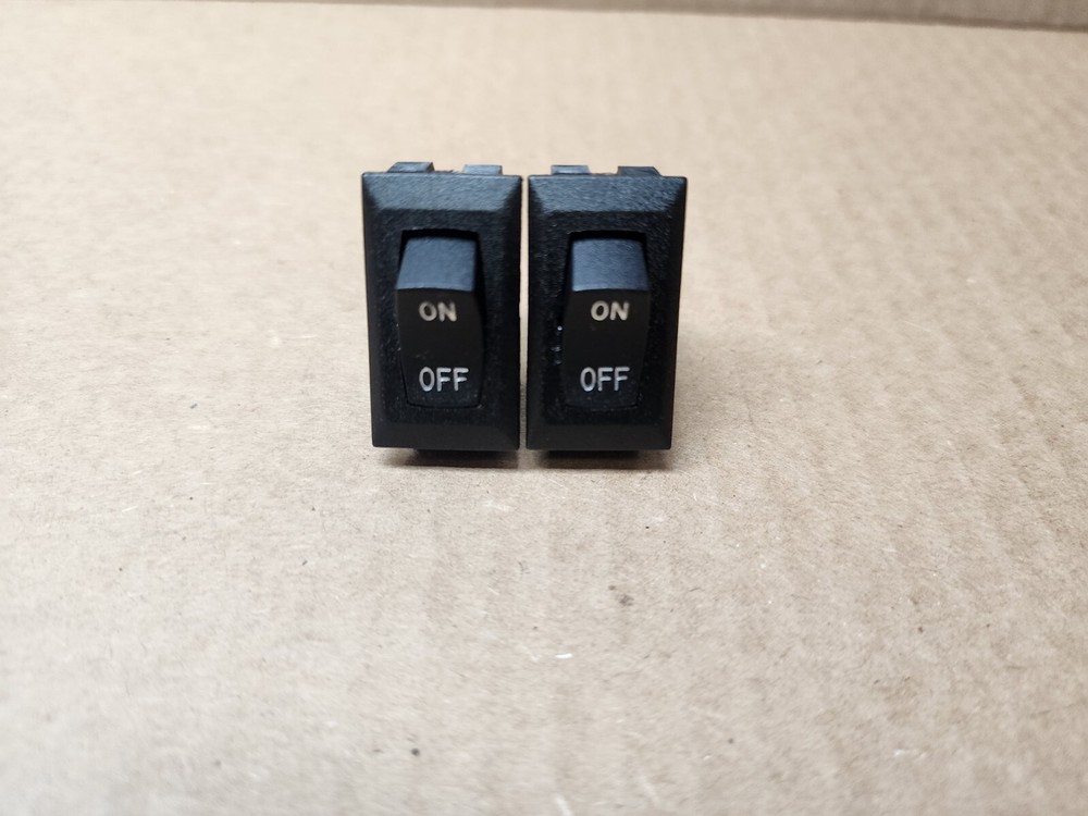 (2) SIGMA SNAP-IN ROCKER AUTO RV ON/OFF BLACK SWITCH 20A 15A 14V 12V TOGGLE NEW!