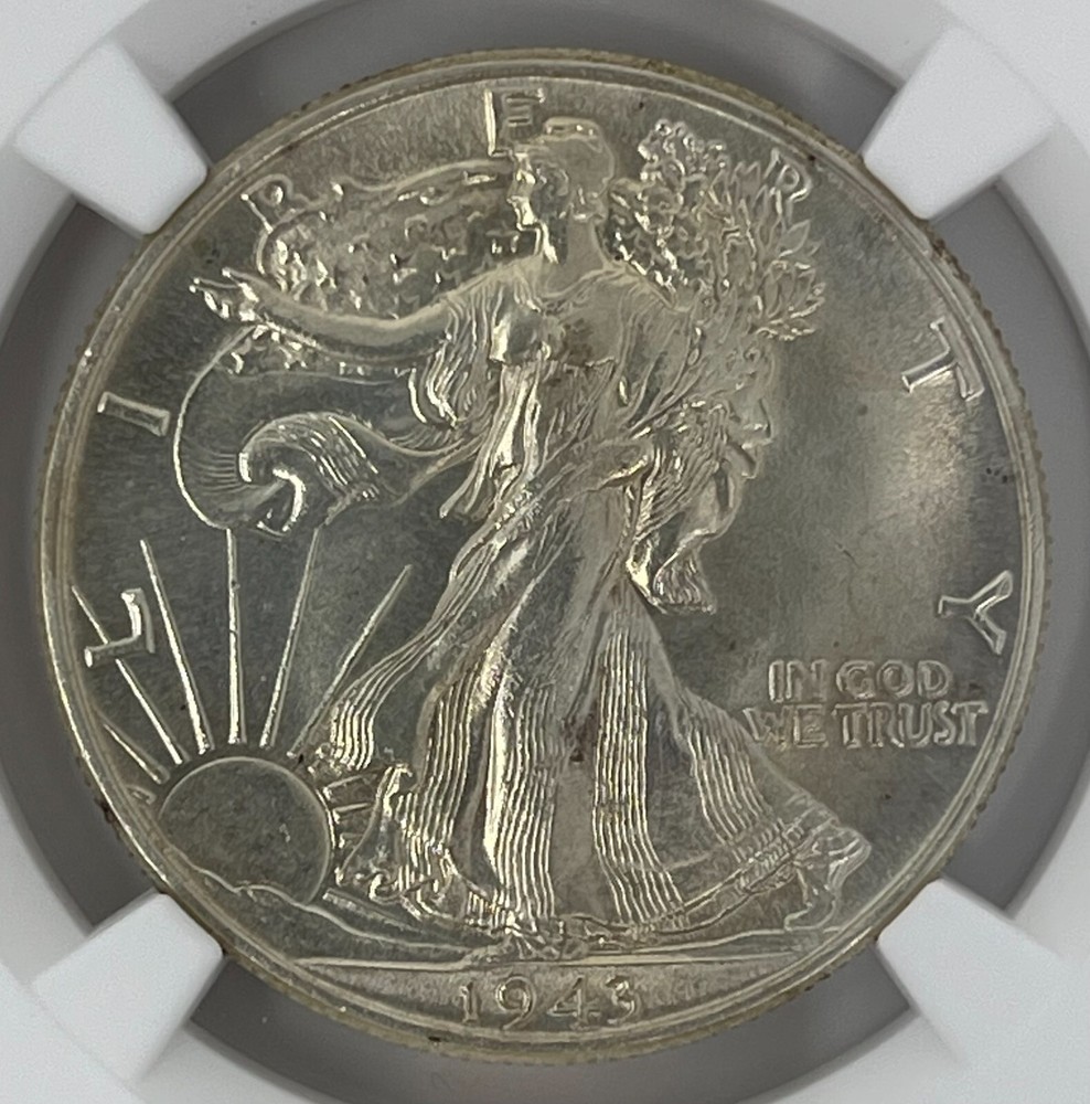 1943 Walking Liberty Half Dollar 50c MS65 NGC