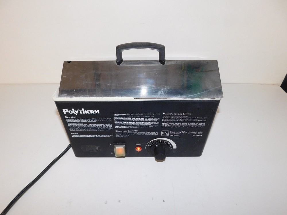 SCIENCE ELECTRONICS INC POLYTHERM WATER BATH TYPE PY1 (QF35)