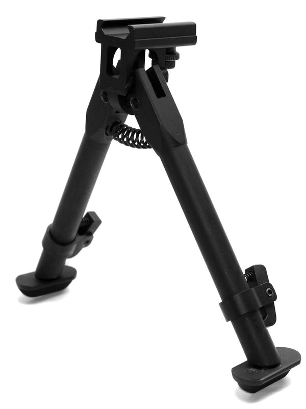 Tactical Support 6"inch Adjustable Rifle Clamp-on Bipod with Rail Mount Adapter