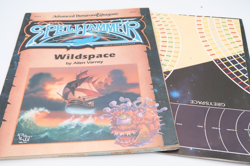 READ Spelljammer, AD&D 2nd ed LOT Realmspace, Wildspace, Arcane Space, Lorebook