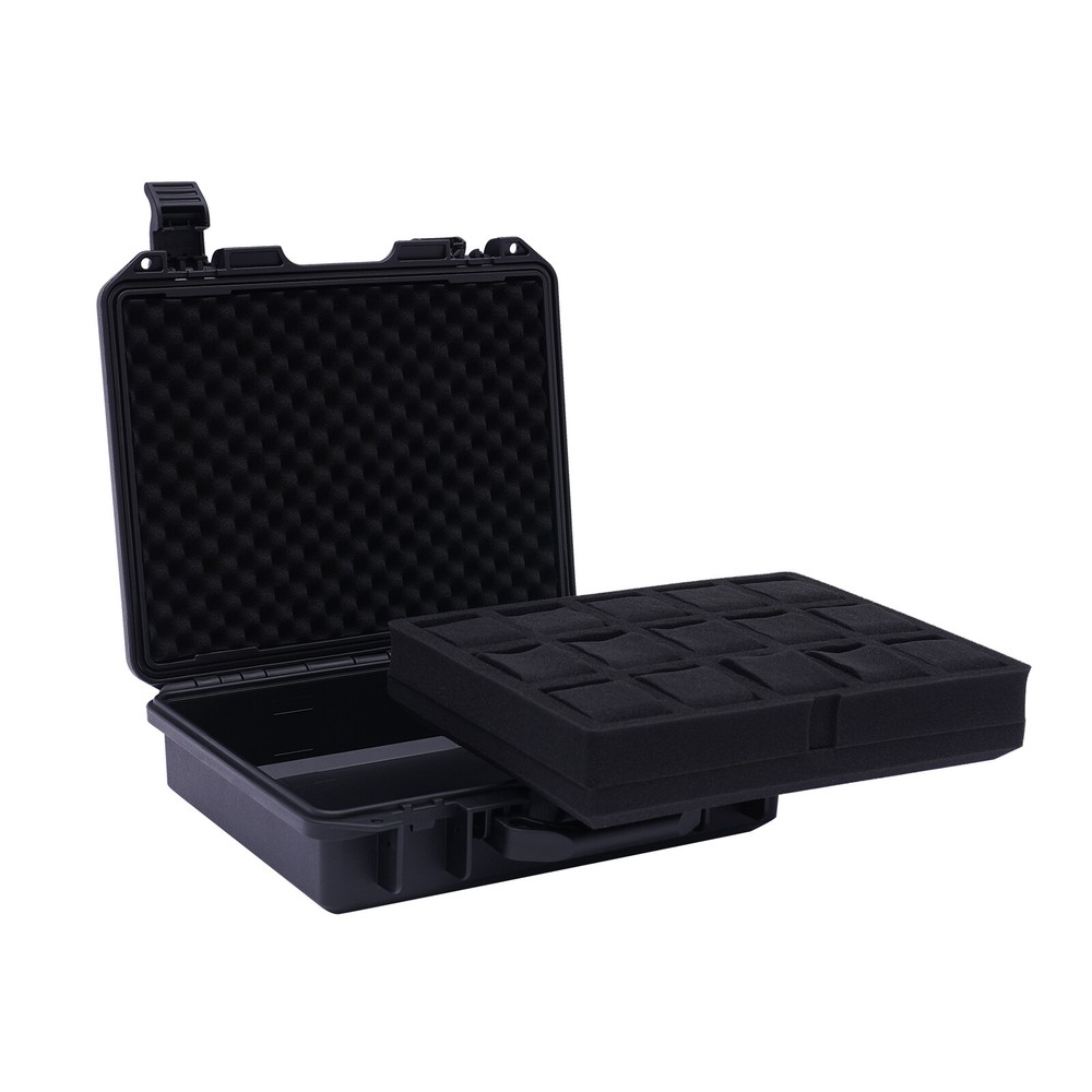 15 Slots Watch Storage Box Case Plastic Suitcase Display Storage Case Waterproof