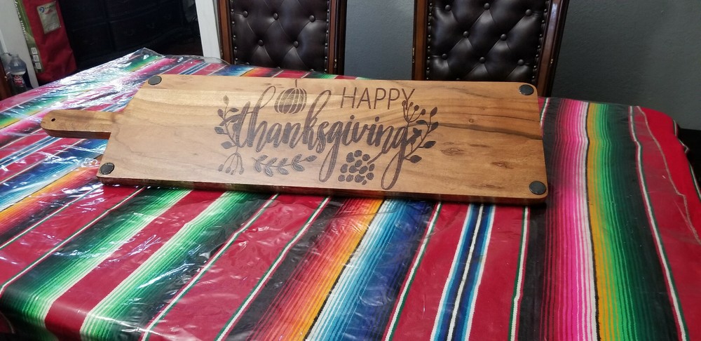 large wooden cutting board