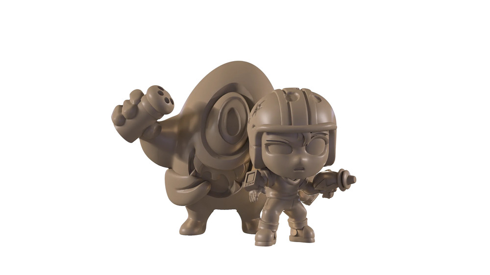 Capsule Chibi - Keen Guy & Alien Dude