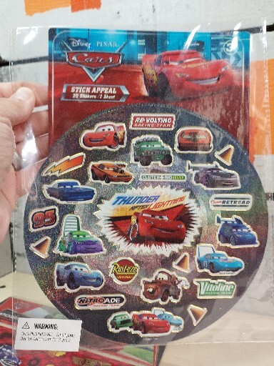 Disney Pixar Cars Stickers and Notebook