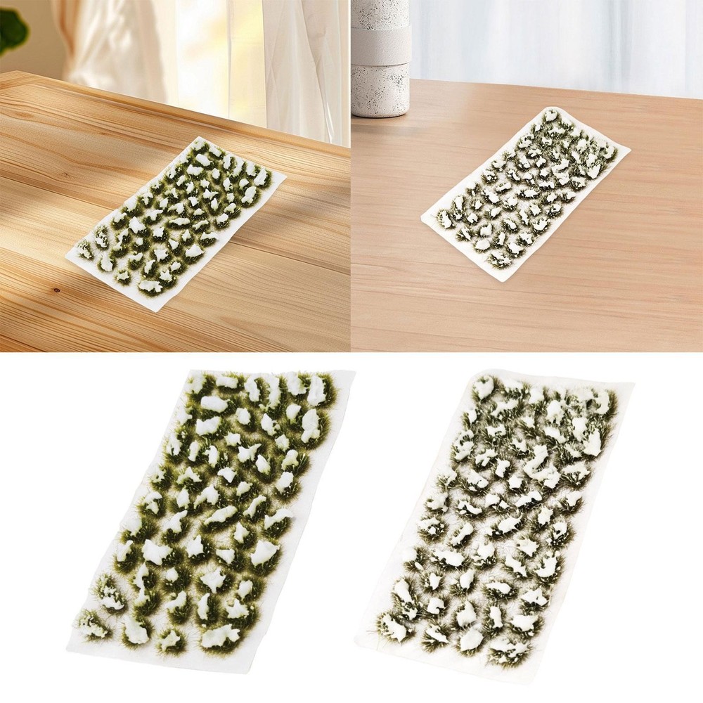 Static Snow Grass Model Artificial Grass Miniature Dioramas Layout DIY Grass