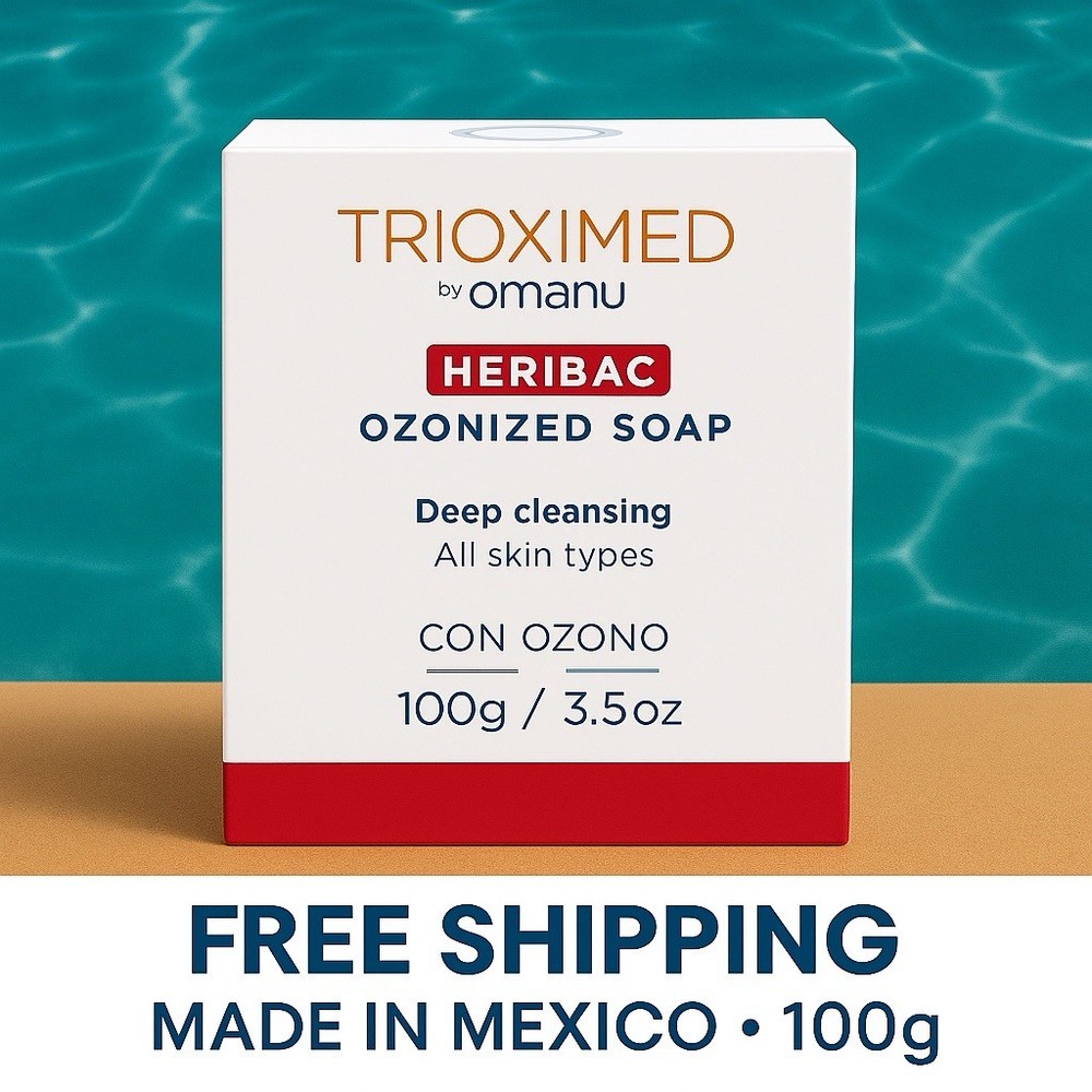 Trioximed Heribac Ozonized Soap Bar 100g – Deep Cleansing Formula