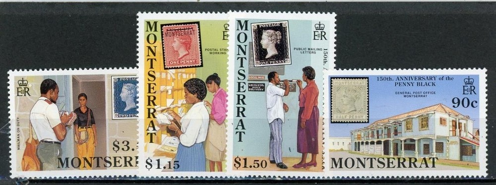 Montserrat 1990 Scott# 741-4 Mint NH