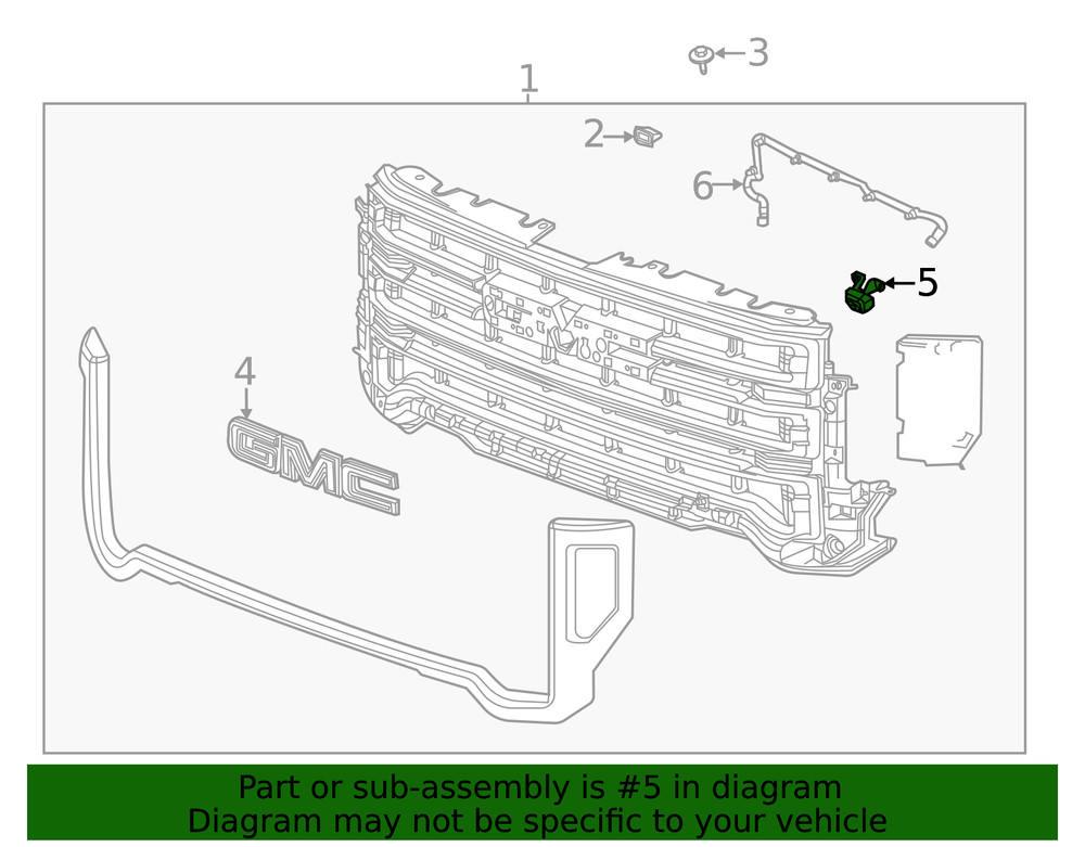 Genuine GM Front View Driver Information Camera 84690427