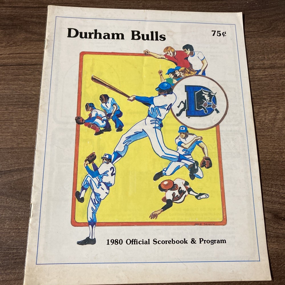 Durham Bulls 1980 Official Scorebook & Program Magazine