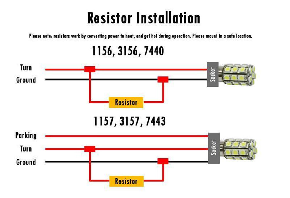 4x 50W 6ohm Load Resistor Gold Turn Signal Blinker LED Lamp Bulb Fix Hyper Flash