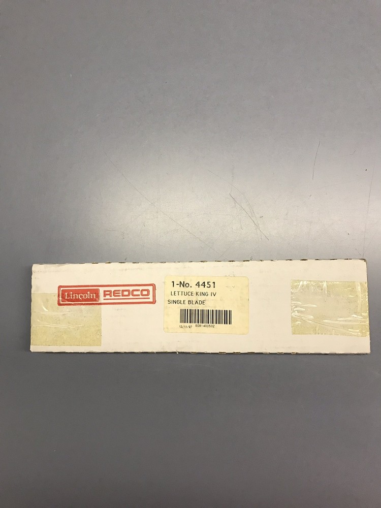 Lincoln / Redco Lettuce King IV Single Blade Assembly P#: 4451