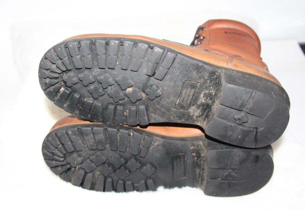 Florsheim 9" Brown Waterproof Electrical Hazard Logger Work Boot 9.5D Safety Toe