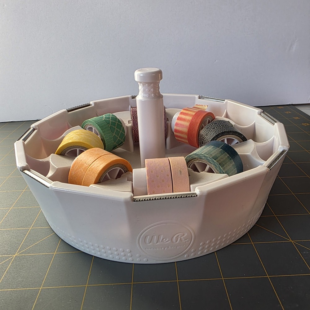 We R Memory Keepers Stackable Washi Tape Dispenser Organizer Scrapbook