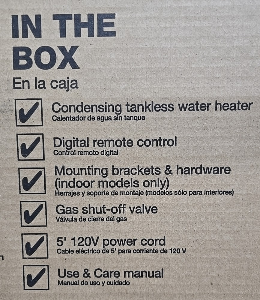 Rheem Tankless Water Heater RTGH-680DVLN-2
