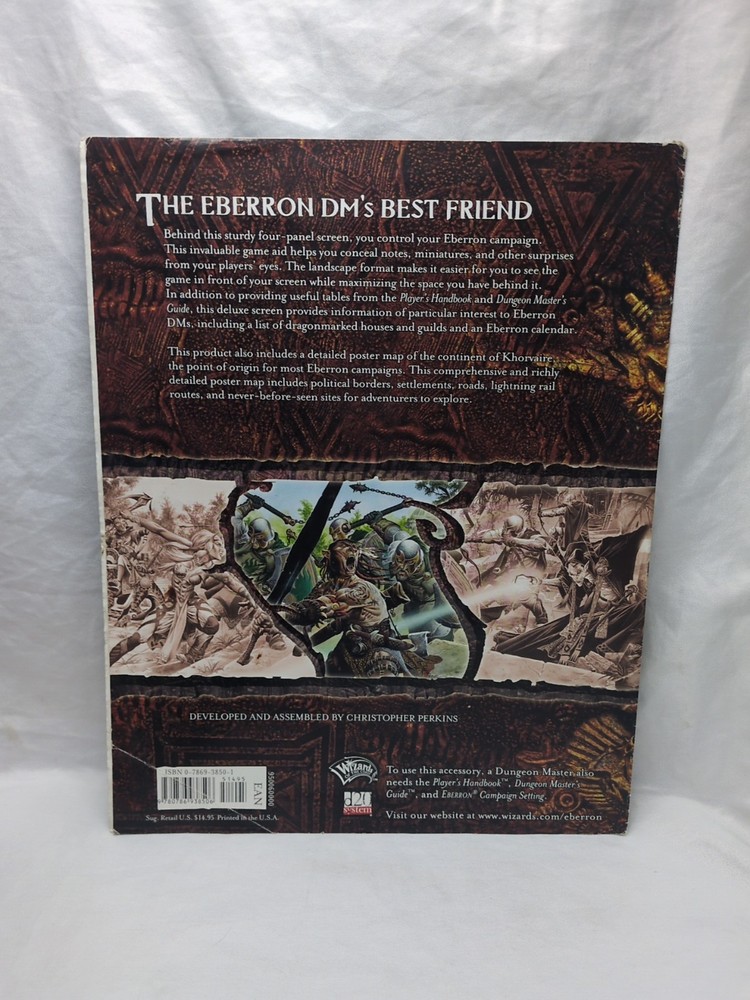*Map Only* Dungeons And Dragons 4th Edition Eberron Khorvaire Map
