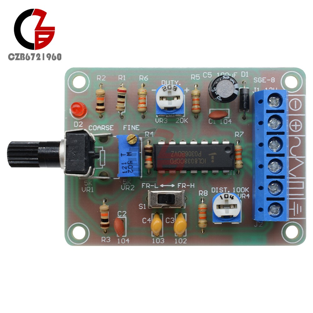 Welded ICL8038 Signal Generator Module Sine Square Triangle Monolithic Function