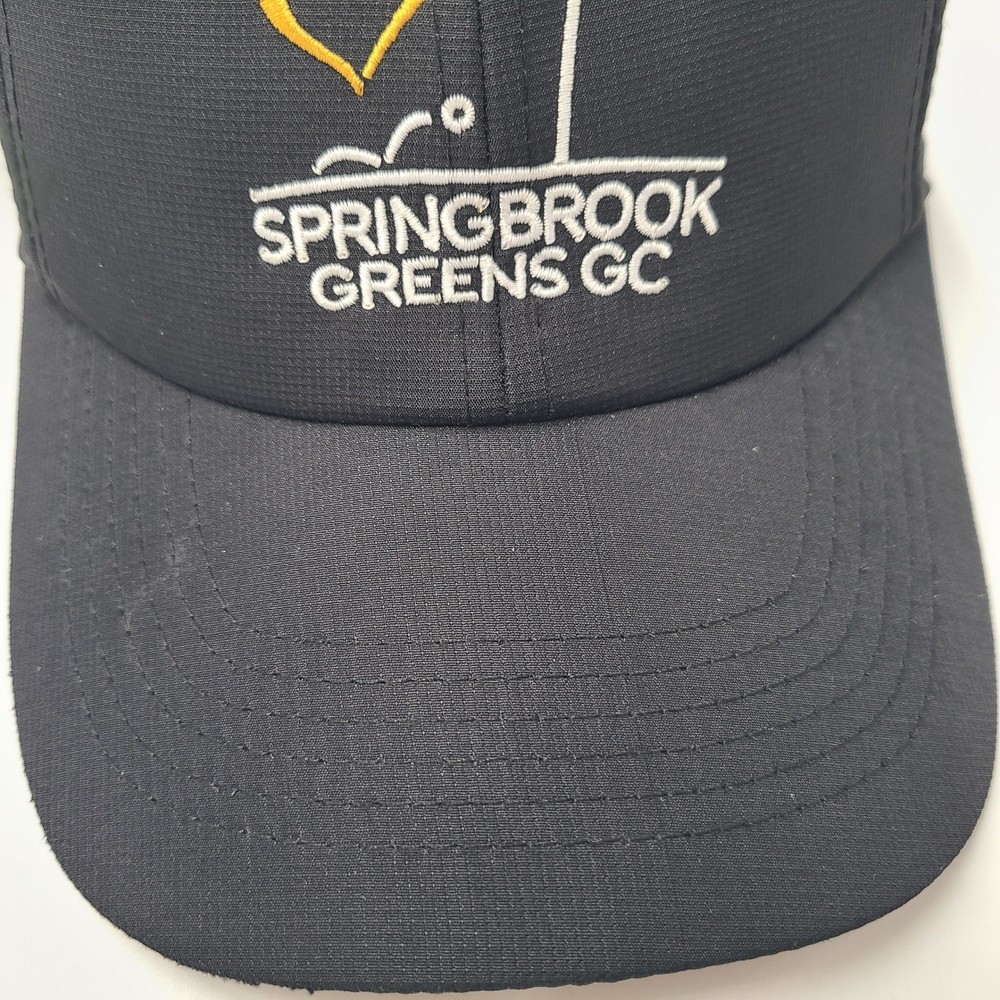 Srixon Hat Adjustable Black Springbrook Greens State Golf Course New York Men