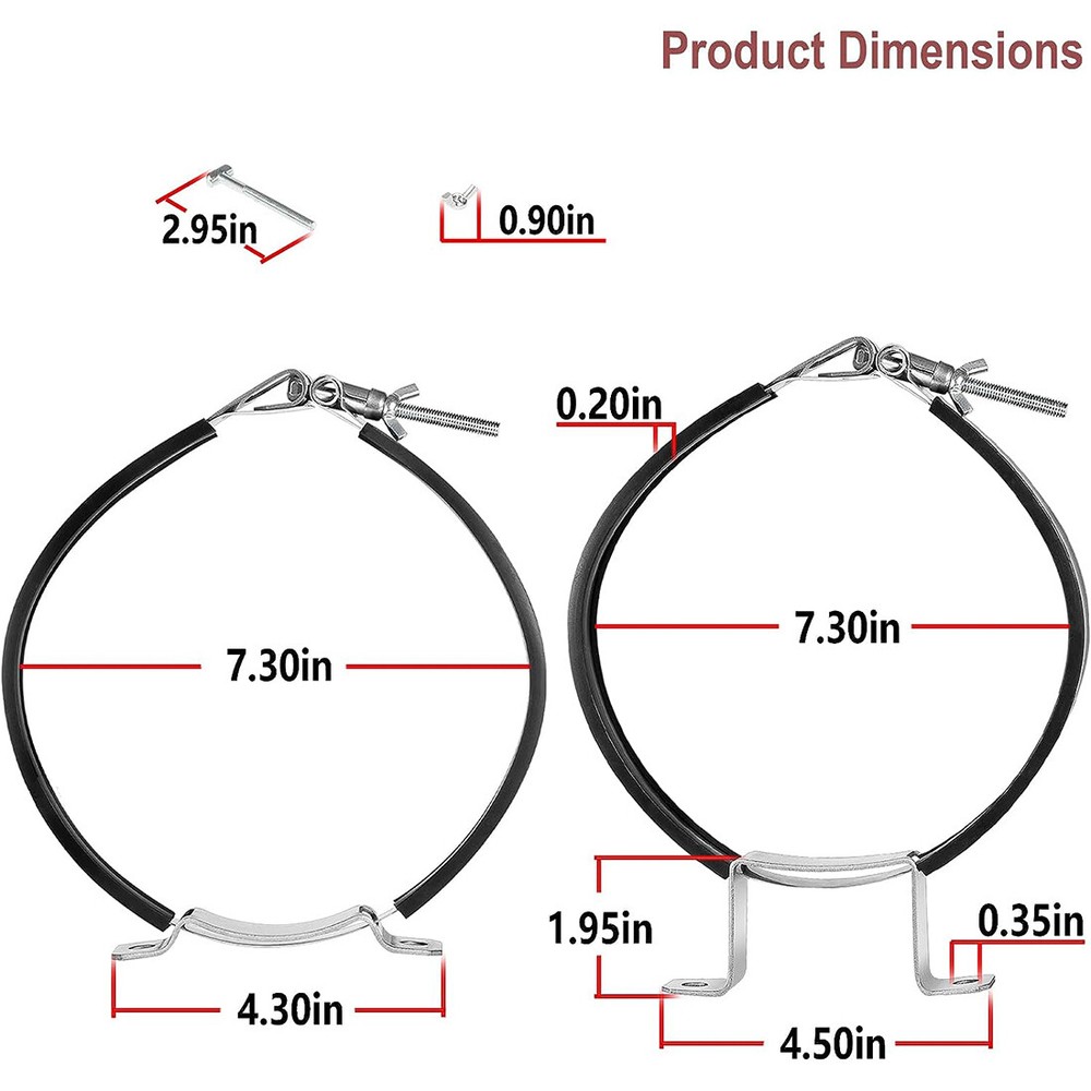 82013 Nitrous Oxide Padded Adjustable Quick Release 10-15 Lb Bottle Bracket Kit
