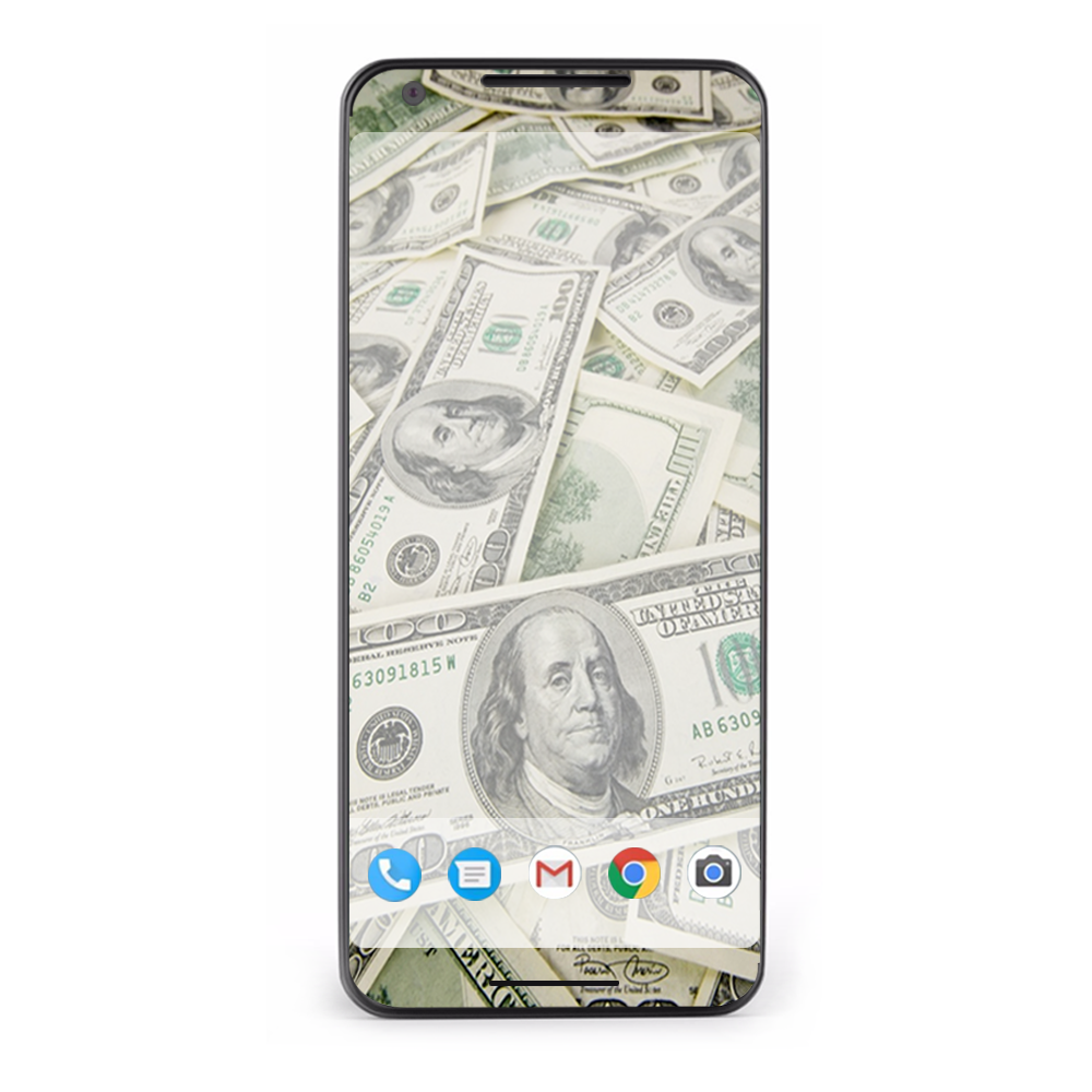 Google Pixel 2 Skins Decal Wrap Cash Money