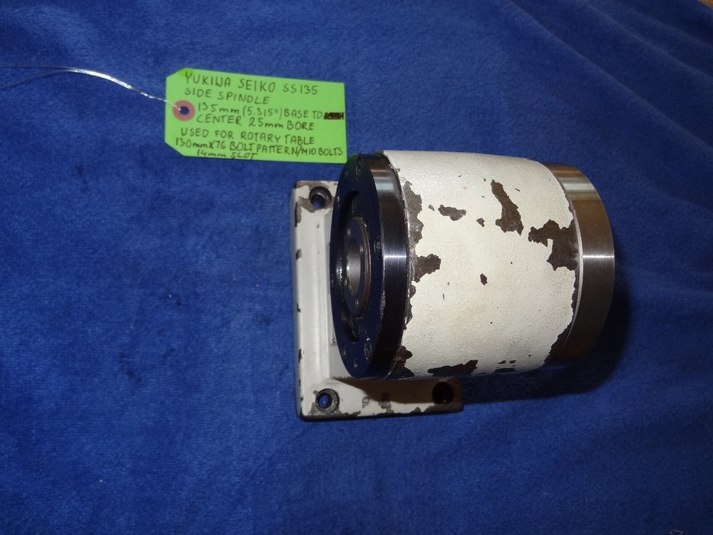 YUKIWA SEIKO SS135 SIDE SPINDLE FOR ROTARY TABLE