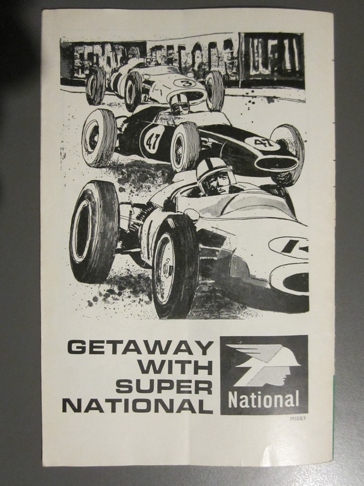 BRSCC Mallory Park Easter Monday 30 March 1964 programme