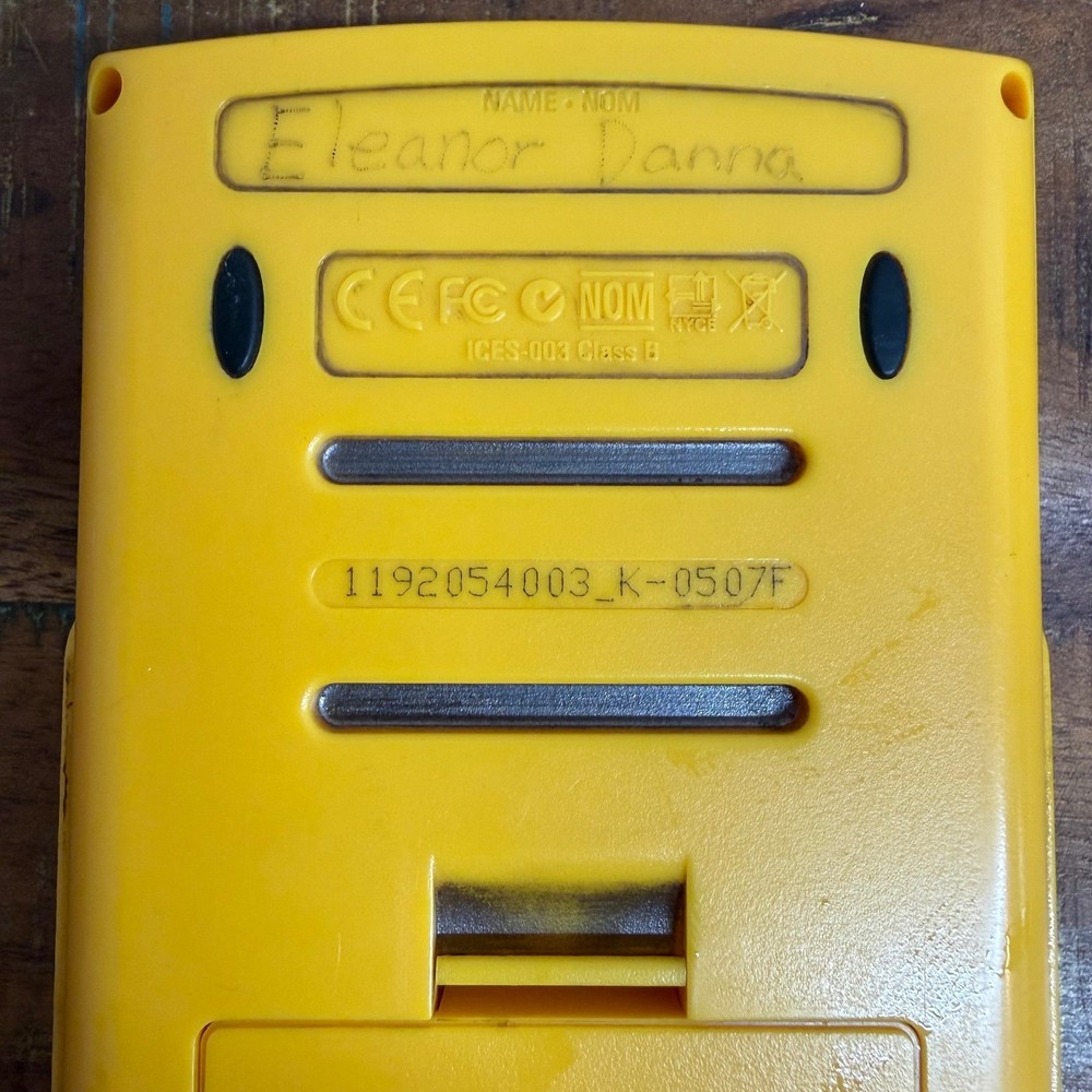 Texas Instruments TI-84 Plus Graphing Calculator Yellow Case Tested Working