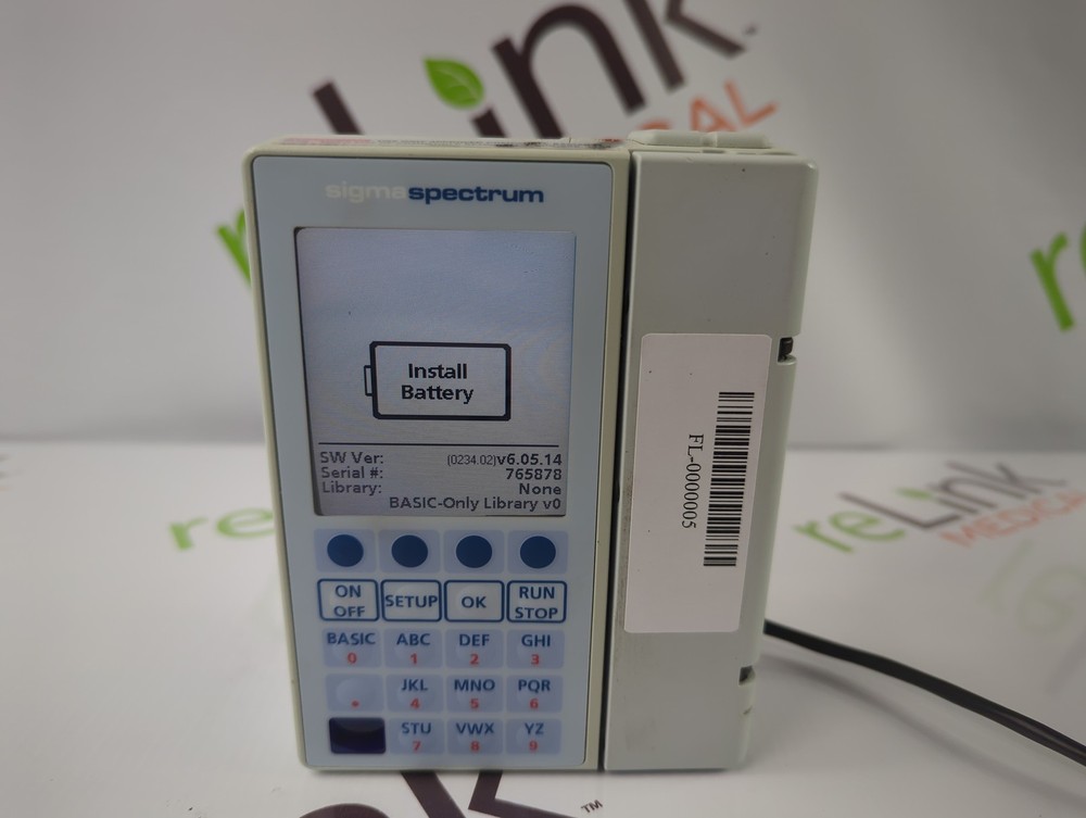 Baxter Sigma Spectrum 6.05.14 without Battery Infusion Pump