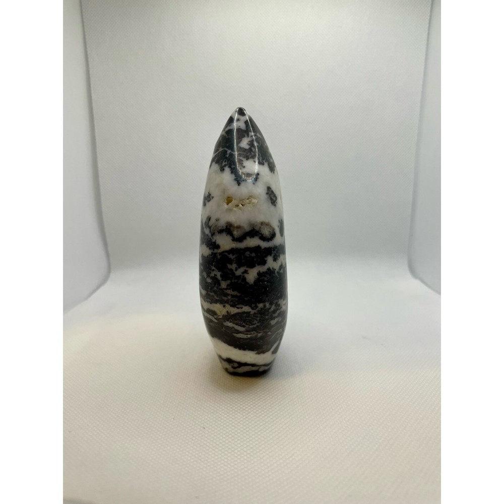 Zebra Jasper Teardrop Flame Freeform