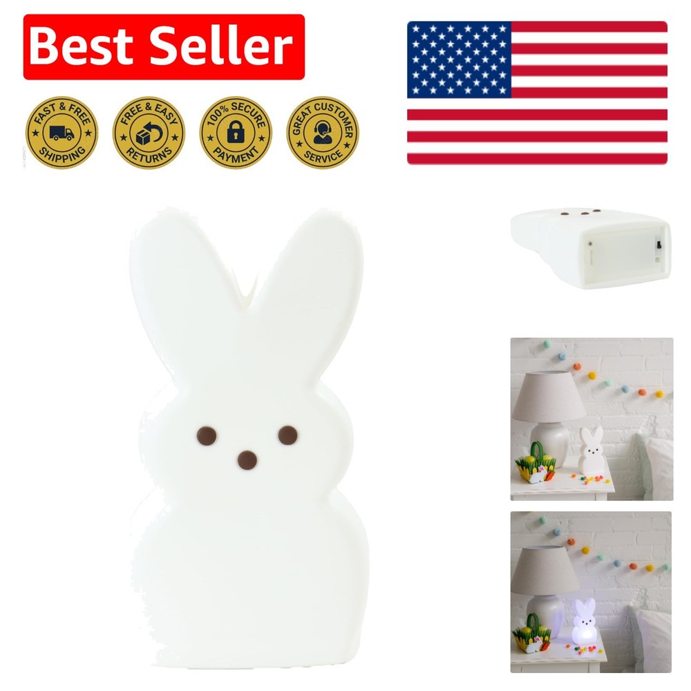 Enchanting 8” Peeps Bunny Nightlight with Multicolor LED - Perfect for Easter!