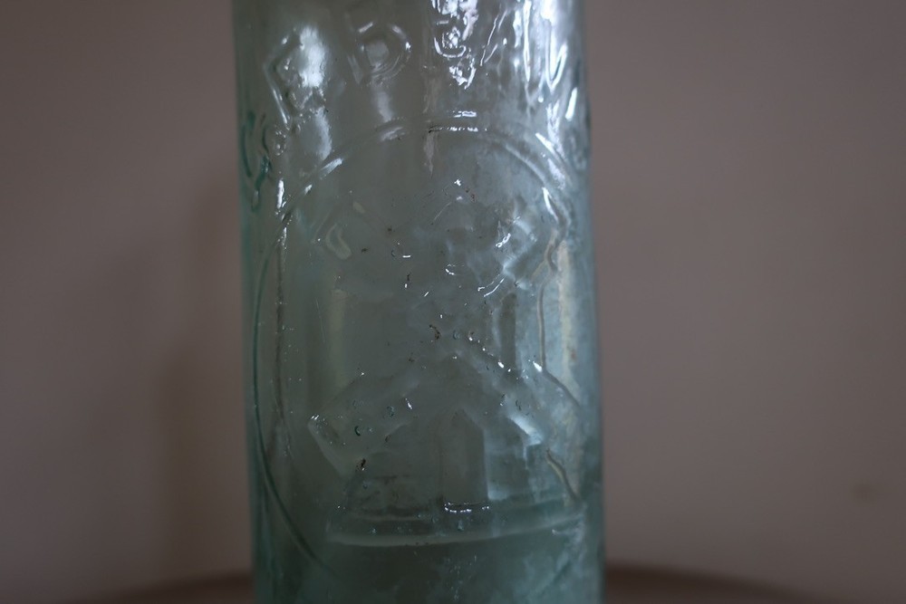 Vintage Glass bottle C.E. Beavis Bristol CODD Style