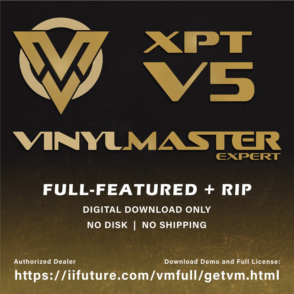 Vinyl Printer-Cutter Plotter VinylMaster XPT Software RIP Print & Cut + Printing