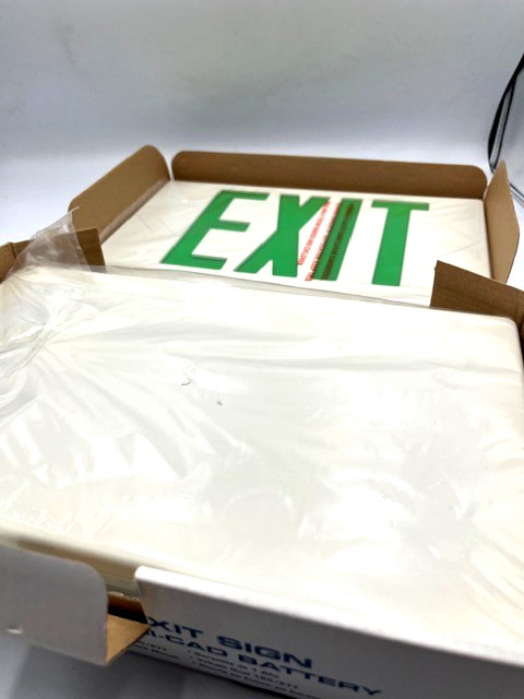 Lithonia Lighting Select LED Exit Sign with Ni-Cad Battery Green Letters