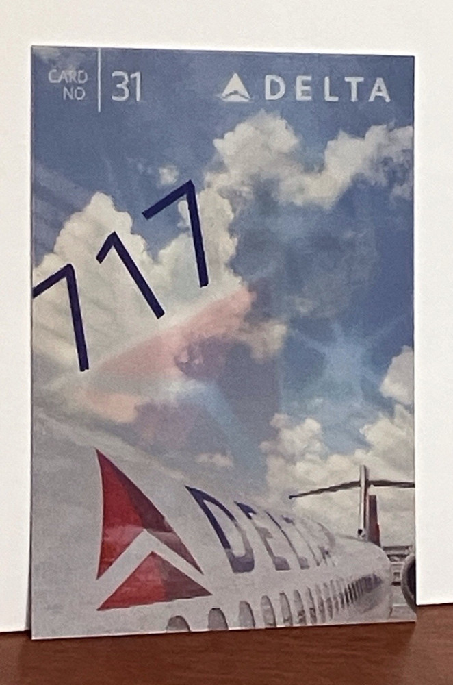 Delta Pilot Trading Card #31 Boeing 717 (2015)