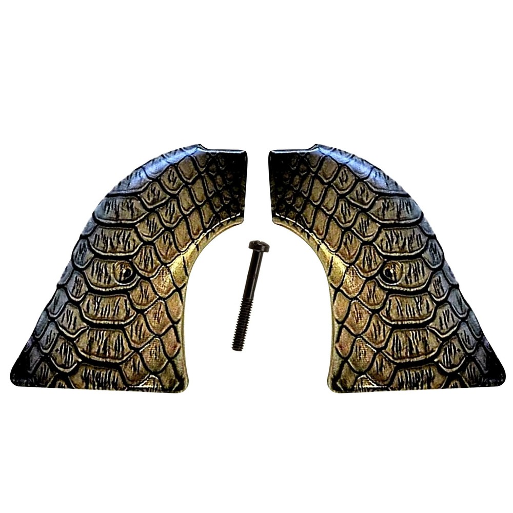 Heritage Arms Replacement Grips - UV Printed Black Snake Image, Solid ABS, HD