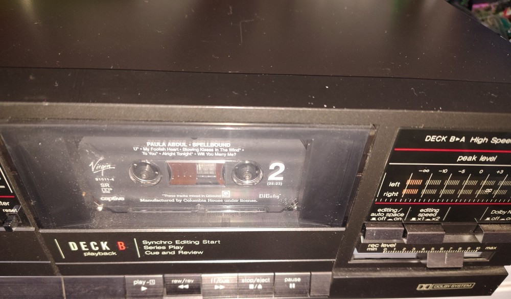 TECHNICS RS-T911 Stereo Double Cassette Deck Recorder Tested Working