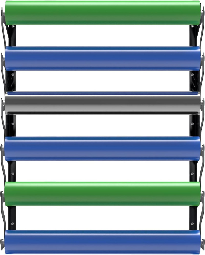 Vinyl Roll Holder, Metal Vinyl Rack with Mounting Hardware Wall Mounted for Pull