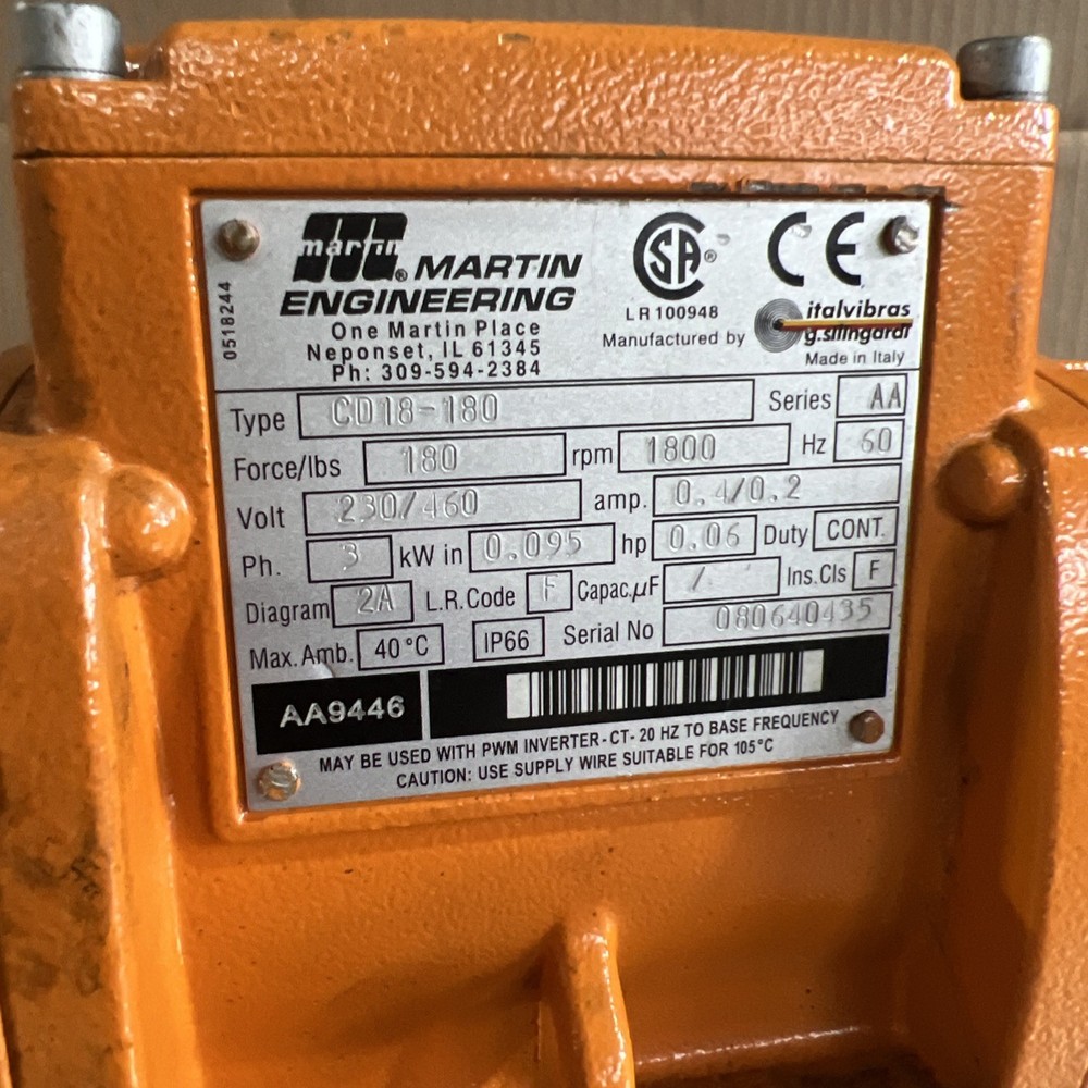 martin engineering CD18-180 Used Surplus