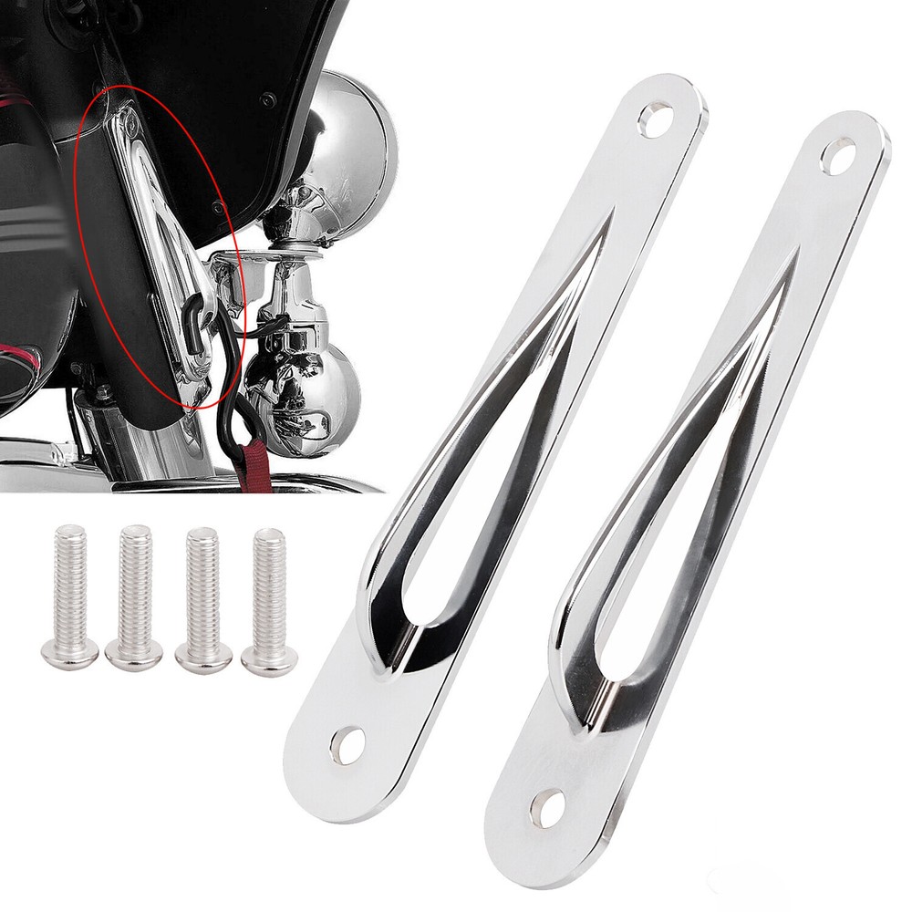 Front Fork Teardrop Tie-Down Bracket For Harley Touring Electra Glide Road King